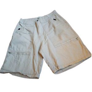 Mens Khaki Cream ▪️ Casual Junction West Shorts 32